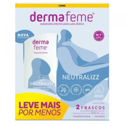 CIMED KIT DERMAFEME NEUTR 2X200 ML