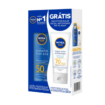 NIVEA KIT P SOLAR NIVEA F50 200ML+FAC F70
