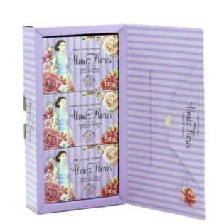 ESTOJO ALMA DE FLORES C/3 SAB BAUNILHA 463