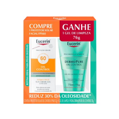 KIT EUCERIN OIL CONTR F60+GEL LIM76G INATIVO SEM SALDO