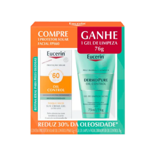KIT EUCERIN OIL CONTR F60+GEL LIM76G INATIVO SEM SALDO
