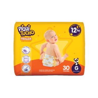 FRALDA INFANTIL PIQUITUCHO MEGA G C/30