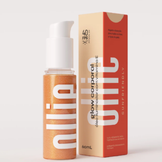 OLLIE GLOW CORPORAL FPS 40 | Protetor Solar Hidratante para Tudo que Brilha