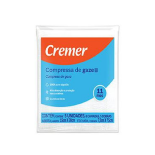 COMPRESSA 11F 7,5X7,5CM | PACOTE COM 5 UNIDADES