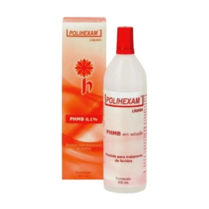 POLIHEXAM LÍQUIDO 350ML | Solução Antisséptica e Desinfetante