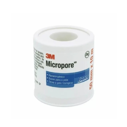 FITA MICROPORE 5,0CM X 10MT C/CAPA