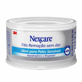 FITA REMOCAO (SEM DOR) PARA PELE SENSIVEL 25MMx1,35M NEXCARE 1110(24561)