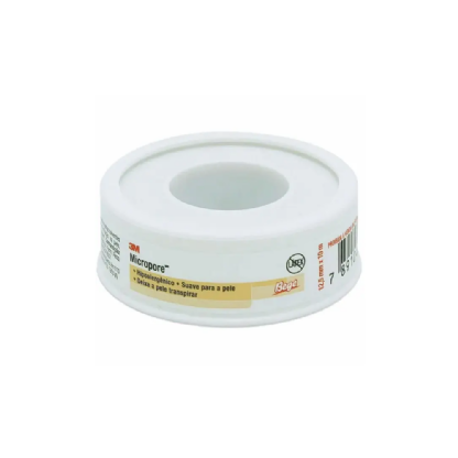 FITA MICROPORE BEGE 1,2CM X 10MT 3M C/CAPA - Ref1533