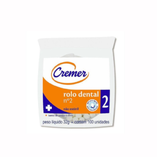 ALGODAO EM ROLO DENTAL2 PCT 32G C/100UN