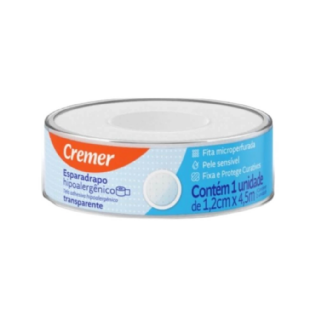 ESPARADRAPO TRANSPARENTE CREMER | 1,2CM X 4,5M