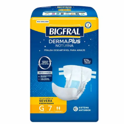 FRALDA BIGFRAL NOTURNA G PCT 7UNID