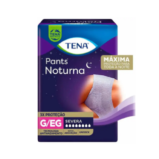 FRALDA TENA PANTS NOTURNA G/EG 7 UN