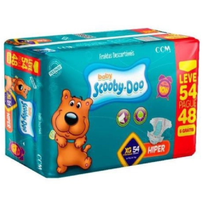 FRALDA SCOOBY DOO HIPER EG48+6
