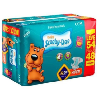 FRALDA SCOOBY DOO HIPER EG48+6