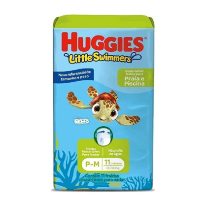 FRALDA HUGGIES LITTLE SWIMMERS M PC 11 (PISCINA) 9 A 12,5 KG