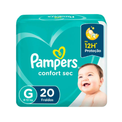 FRALDA  PAMPERS CONFORTSEC G C/20