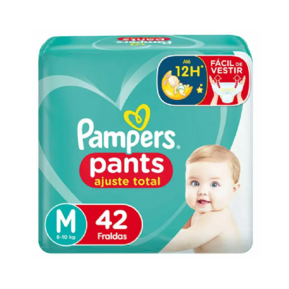 FRALDA PAMPERS CS PANTS MEGA M C/42