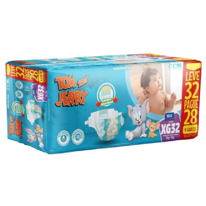 FRALDA MEGA TOM E JERRY | XG C/32 UNID