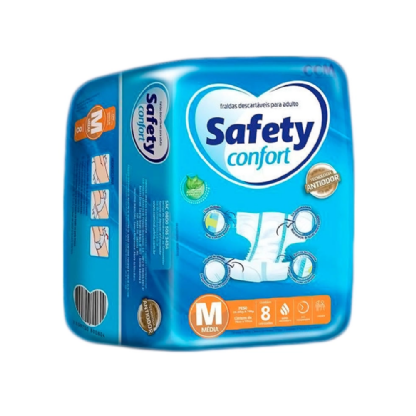FRALDA SAFETY CONFORT REGULAR M C/8