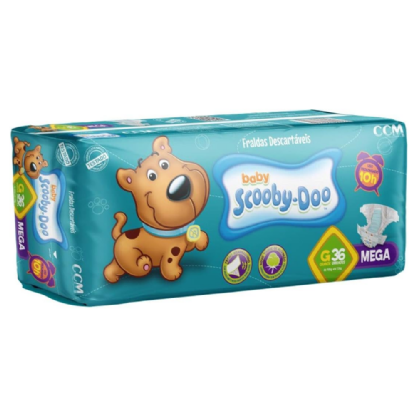 FRALDA SCOOBY DOO MEGA G PCT C/36