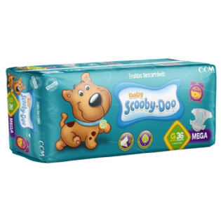 FRALDA SCOOBY DOO MEGA G PCT C/36