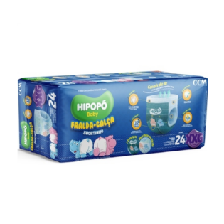 FRALDA HIPOPO BABY CALÇA JUMBO XXG C/24 UNID