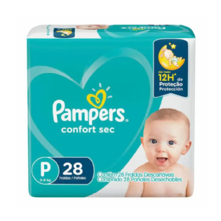 FRALDA PAMPERS CONFORT SEC P C/28