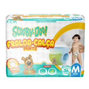 FRALDA SCOOBY DOO MEGA M PCT C/36