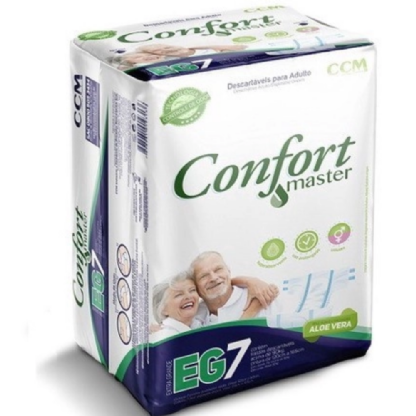 Fralda Confort Master | Pacote com 7 Unidades - Tamanho EG