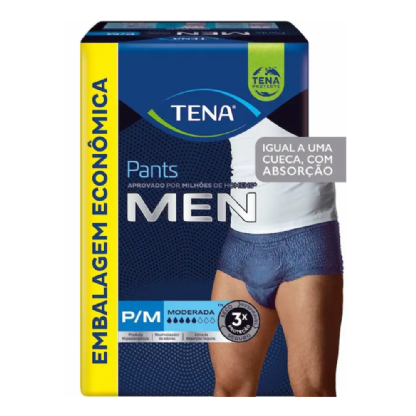 FRALDA TENA ROUPA INT PANTS MEN P/M MODERADO 16 UN