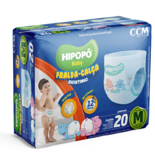 FRALDA HIPOPO M C/20 CALCA JUMPO