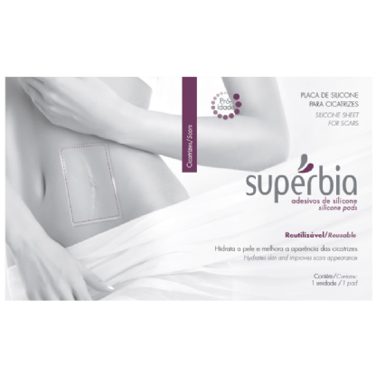 ADESIVOS ANTISSINAIS DE SILICONE PARA TRATAMENTO DE CICATRIZES SUPERBIA  