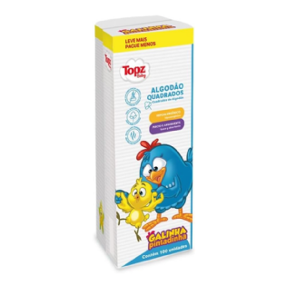 ALGODAO QUADRADO GALINHA PINTADINHA 100UNID