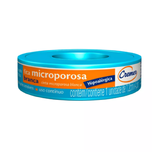 Fita Microporosa Branca 1,2cm x 10m | Adesivo de Alta Qualidade