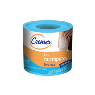 Fita Microporosa Branca 5cm x 10m | Adesivo de Uso Geral