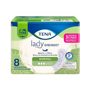 ABSORVENTE TENA LADY DISCREET NORMAL C/08
