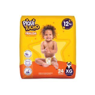 FRALDA INFANTIL PIQUITUCHO MEGA EG C/24