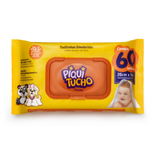 Piquitucho Toalhinhas Umed Premium | 60 Unidades