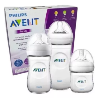 AVENT  KIT MAMADEIRAS PETALA 125ML E 260ML E 330ML SCD301/07