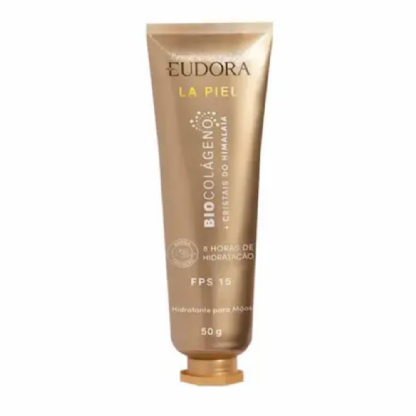 EUDORA La Piel Hidratante para Mãos FPS 15 | Cristal/Himalaia 50g