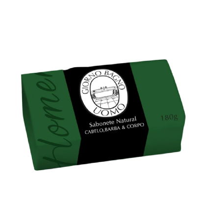 SABONETE BARRA GIORNO BAGNO UOMO VERDE 180G