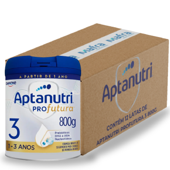 Kit com 12 Fórmulas Infantis Aptanutri Profutura 3 â 800g Cada