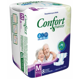 FRALDA GERIATRICA CONFORT MASTER M 8UN