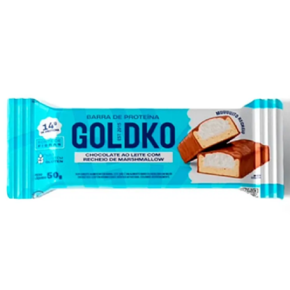 GOLDKO BARRA PROTEINA CHOCOLATE AO LEITE/MARSHMALLOW.