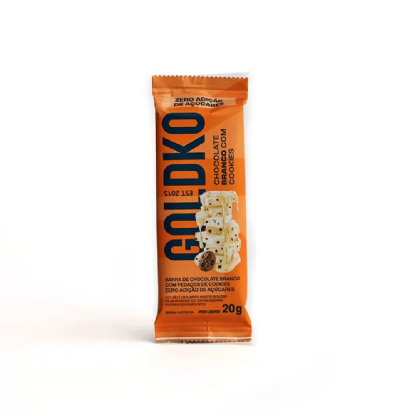 GOLDKO CHOC BRANCO COM COOKIES 20G.