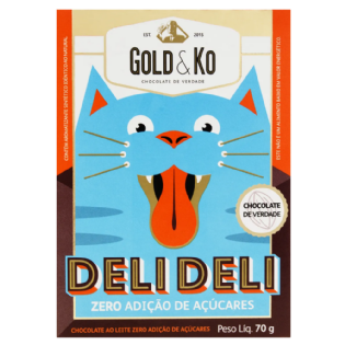 GOLDKO DELI DELI AO LEITE ZERO ACUCAR 70G.