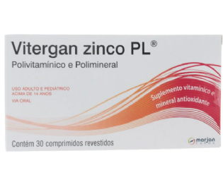 VITERGAN ZINCO PLUS CX C/ 30 CPR