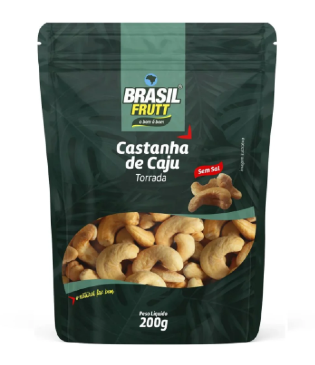 BRASIL FRUTT CASTANHA CAJU TORR SEM SAL PACT 200GR