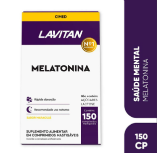 CIMED LAVITAN MELATONINA 0,21MG MARACUJA 150CP