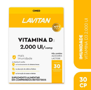 CIMED LAVITAN VITAMINA D 2.000UI 30CP